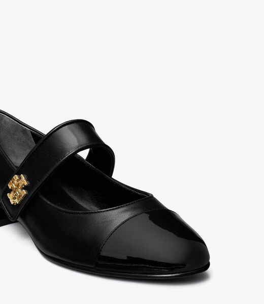 tory burch cap toe mary jane heeled ballet