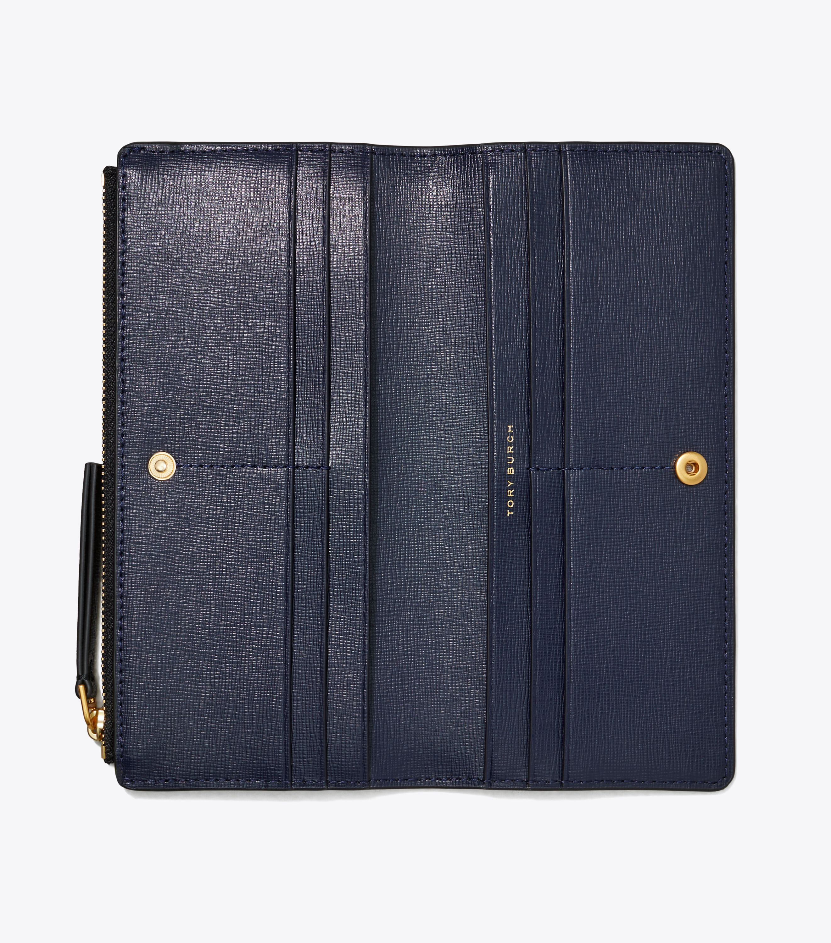 Tory burch navy wallet on sale