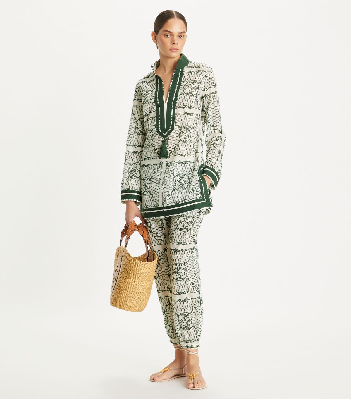 tory burch printed tory tunic