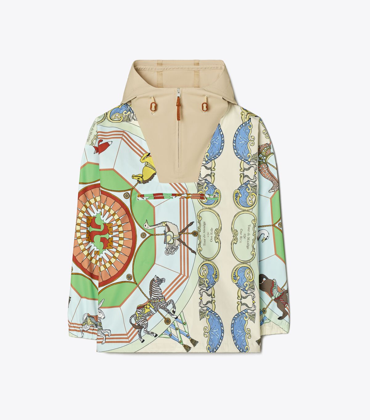 Printed Half-Zip Anorak