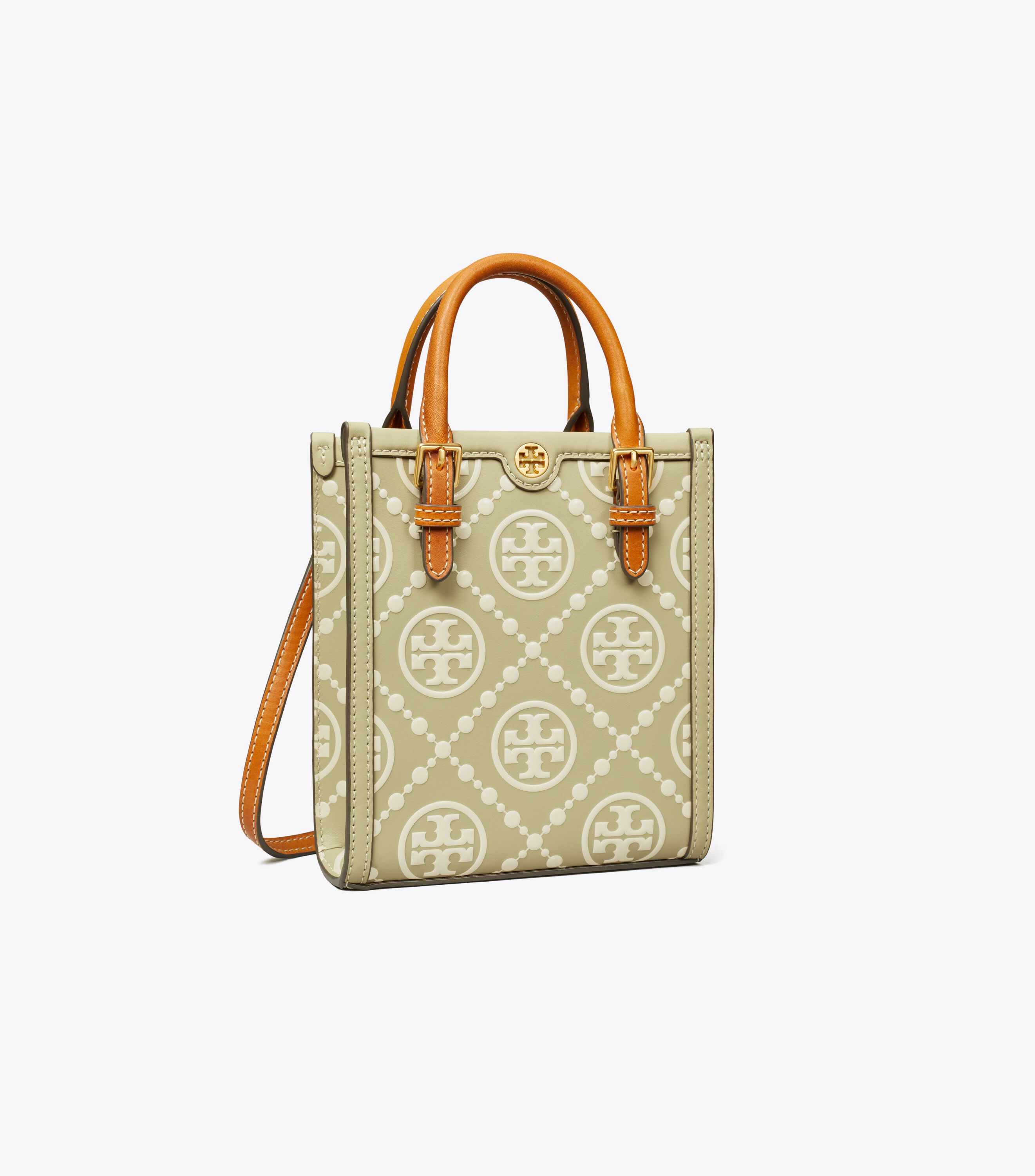 Tory Burch Mini T Monogram Contrast Embossed Tote Tory Burch UAE