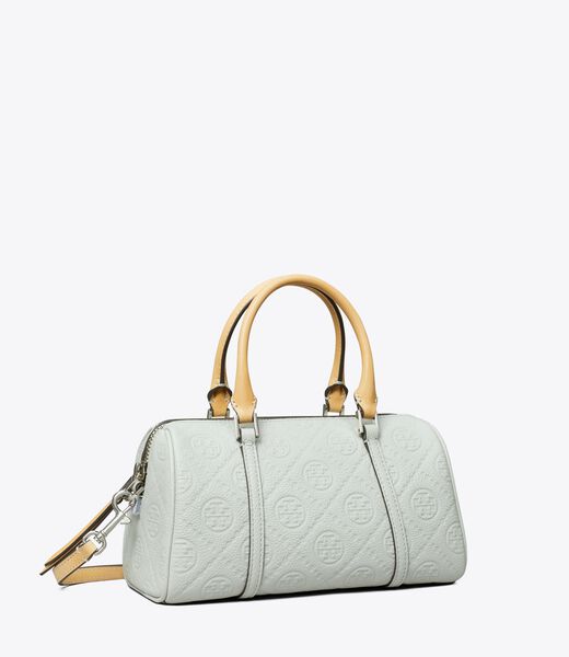 tory burch t monogram pebble petite barrel bag