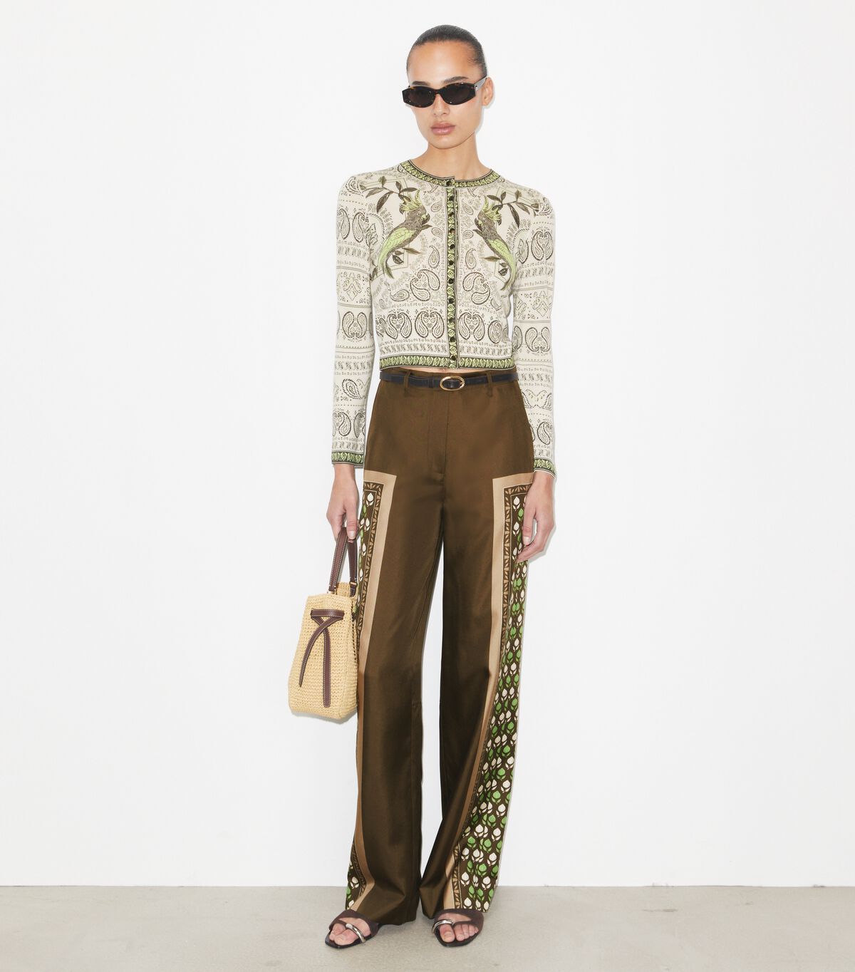 tory burch satin pant