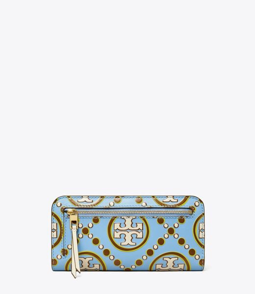 T Monogram Contrast Embossed Zip Slim Wallet tory burch t monogram contrast embossed zip slim wallet