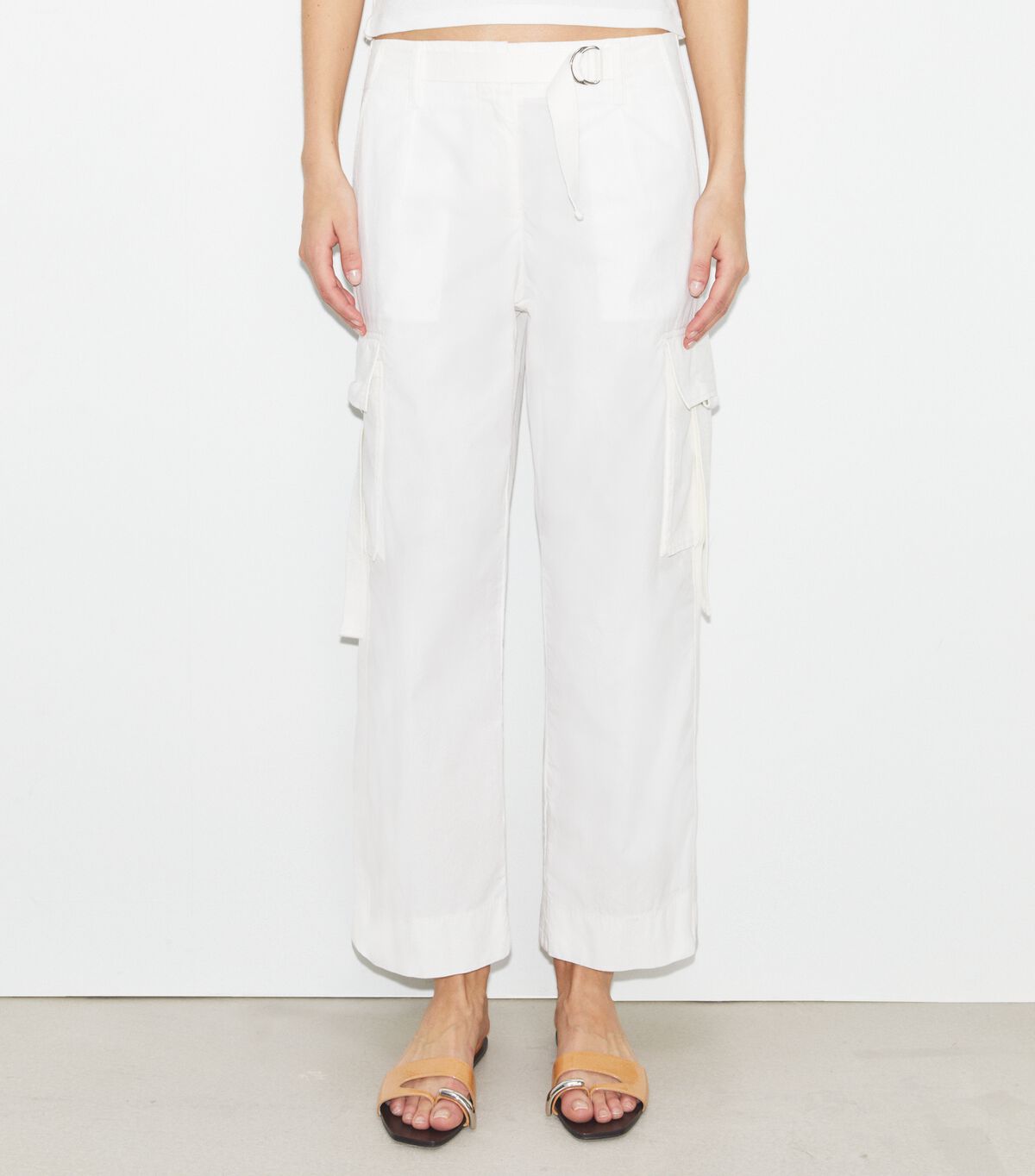 tory burch cotton cargo pant
