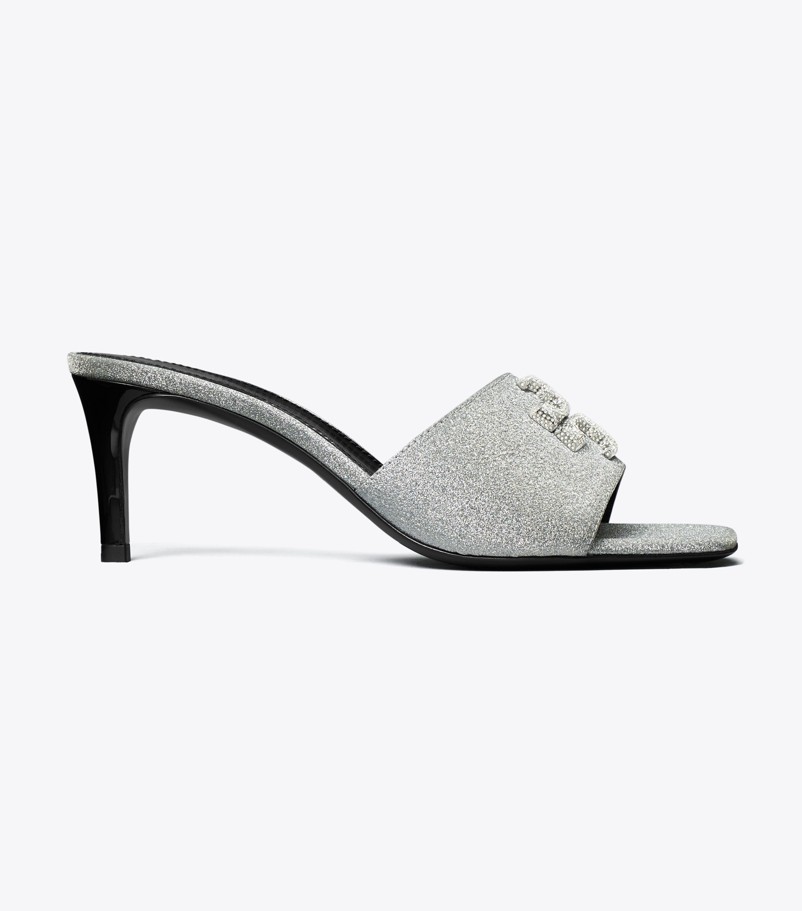ラメサンダル送料関税込★Tory Burch★ELEANOR PAVE MULE SANDAL Eleanor Pave Mule Sandal, Diamond / Perfect Black | Tory