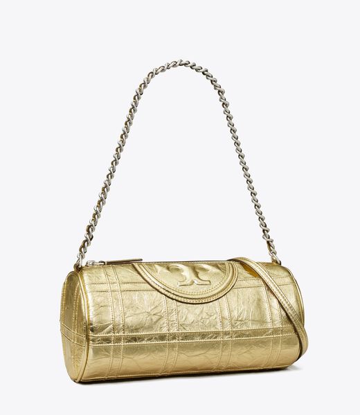 Fleming Metallic Soft Barrel Bag
