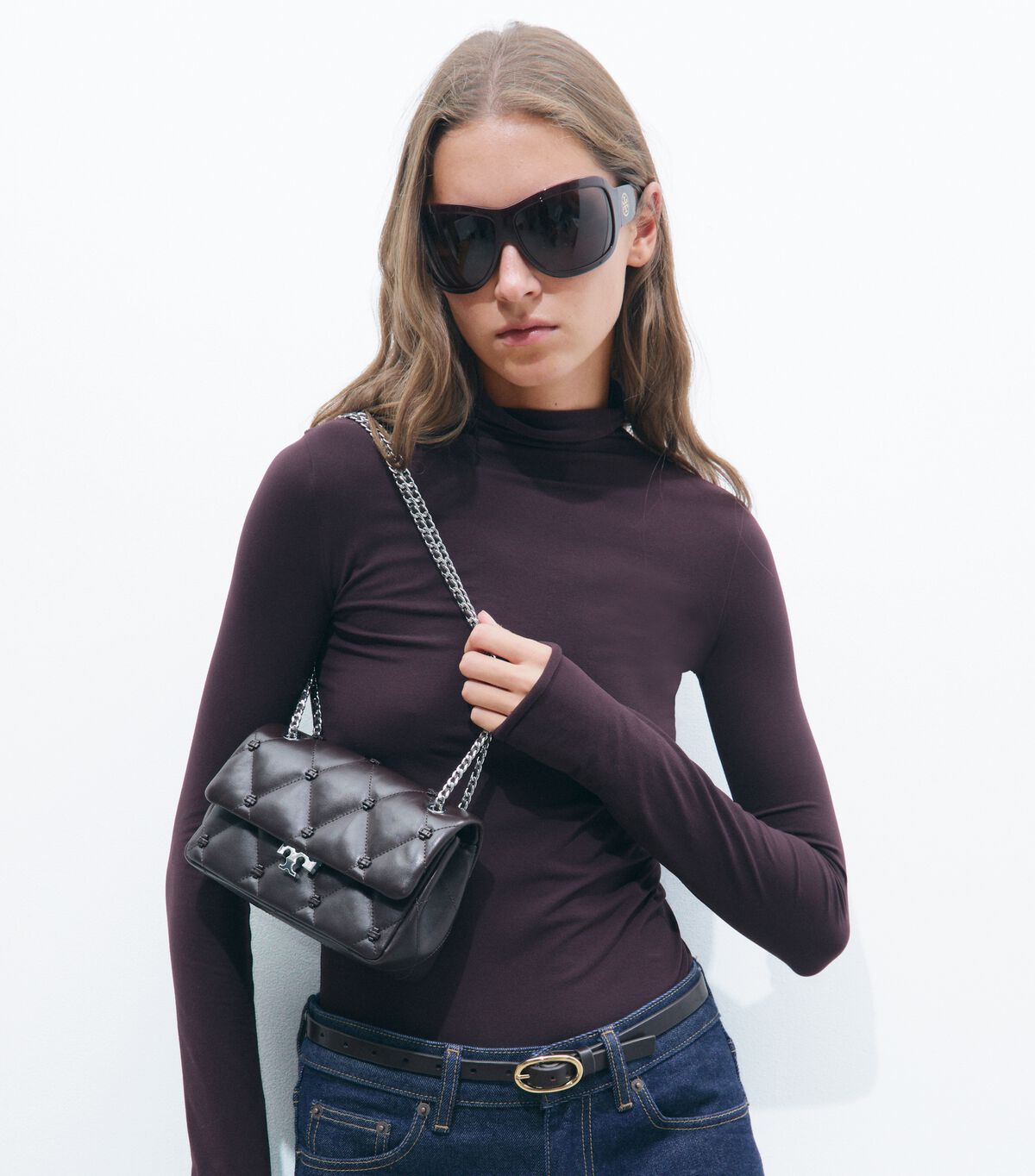 tory burch small bunny knot shoulder bag