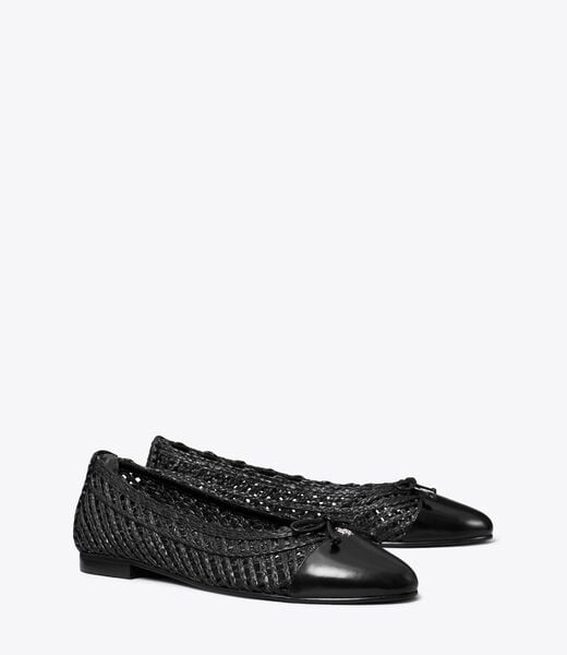 tory burch cap toe ballet