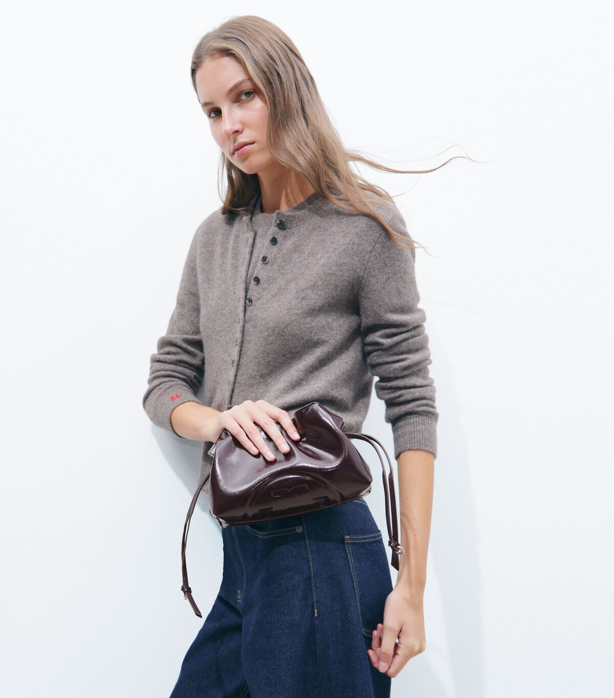 Ella Distressed Drawstring Pouch tory burch ella distressed drawstring pouch
