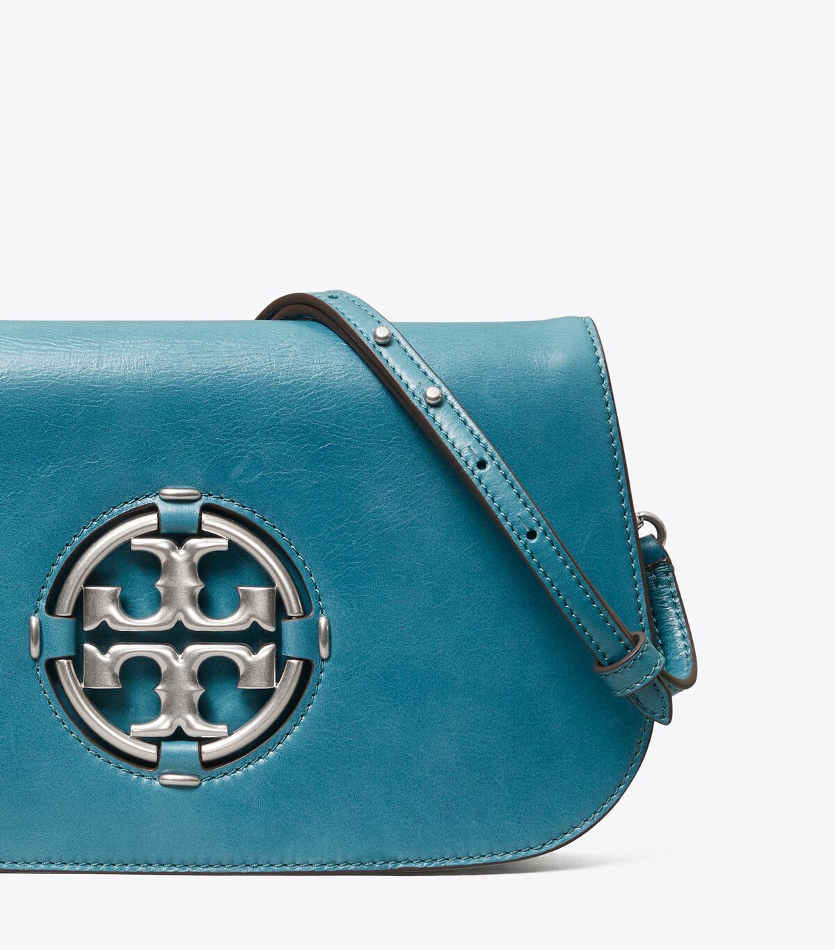 tory burch miller glazed clutch