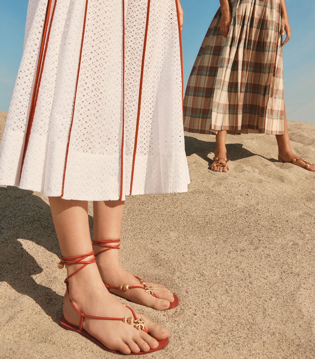tory burch capri flat lace up sandal