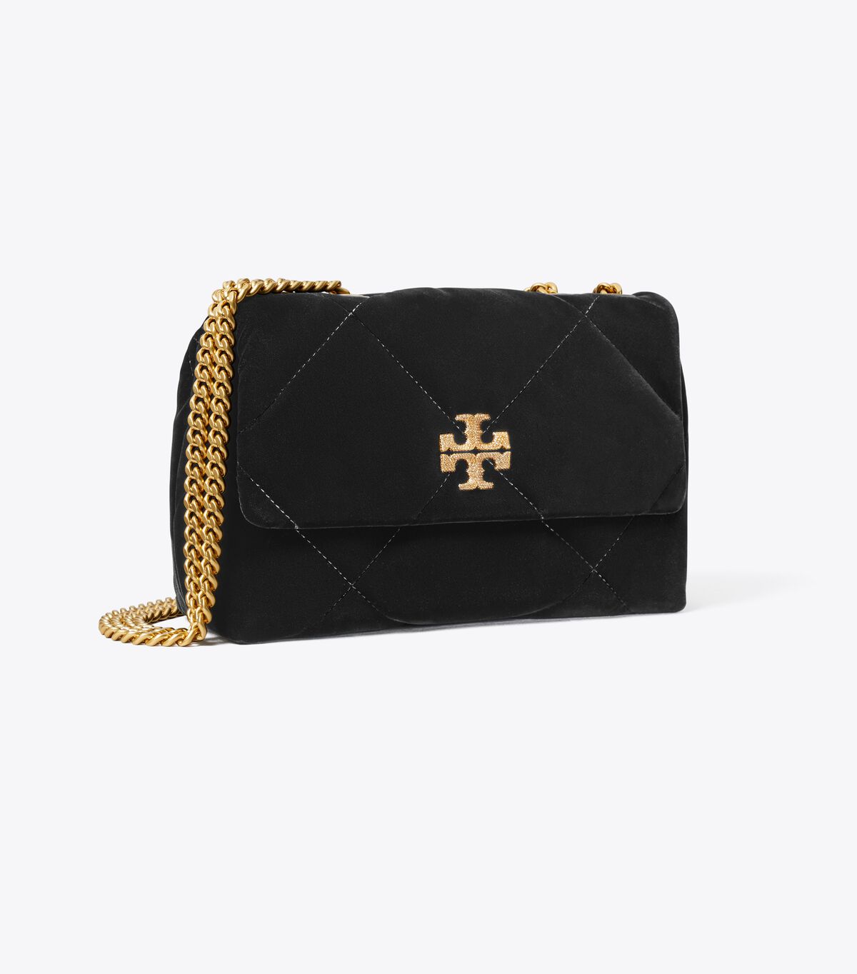 tory burch small kira diamond quilt velvet pave shoulder bag