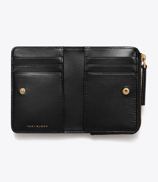 tory burch kira diamond quilt pave logo bi fold wallet
