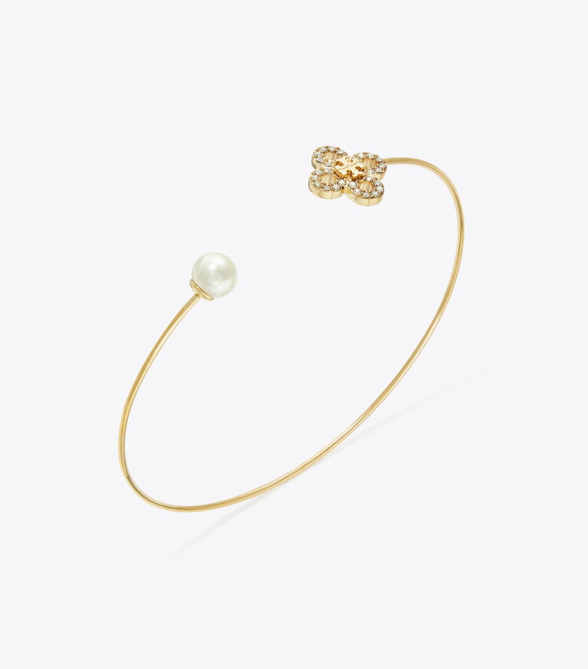 tory burch kira clover pearl cuff