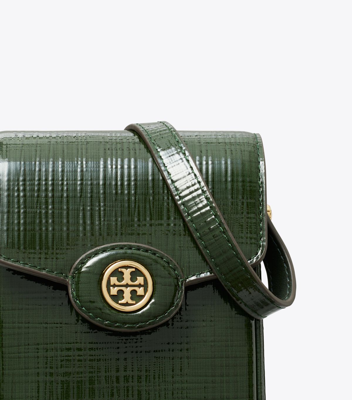 tory burch robinson crosshatched phone crossbody