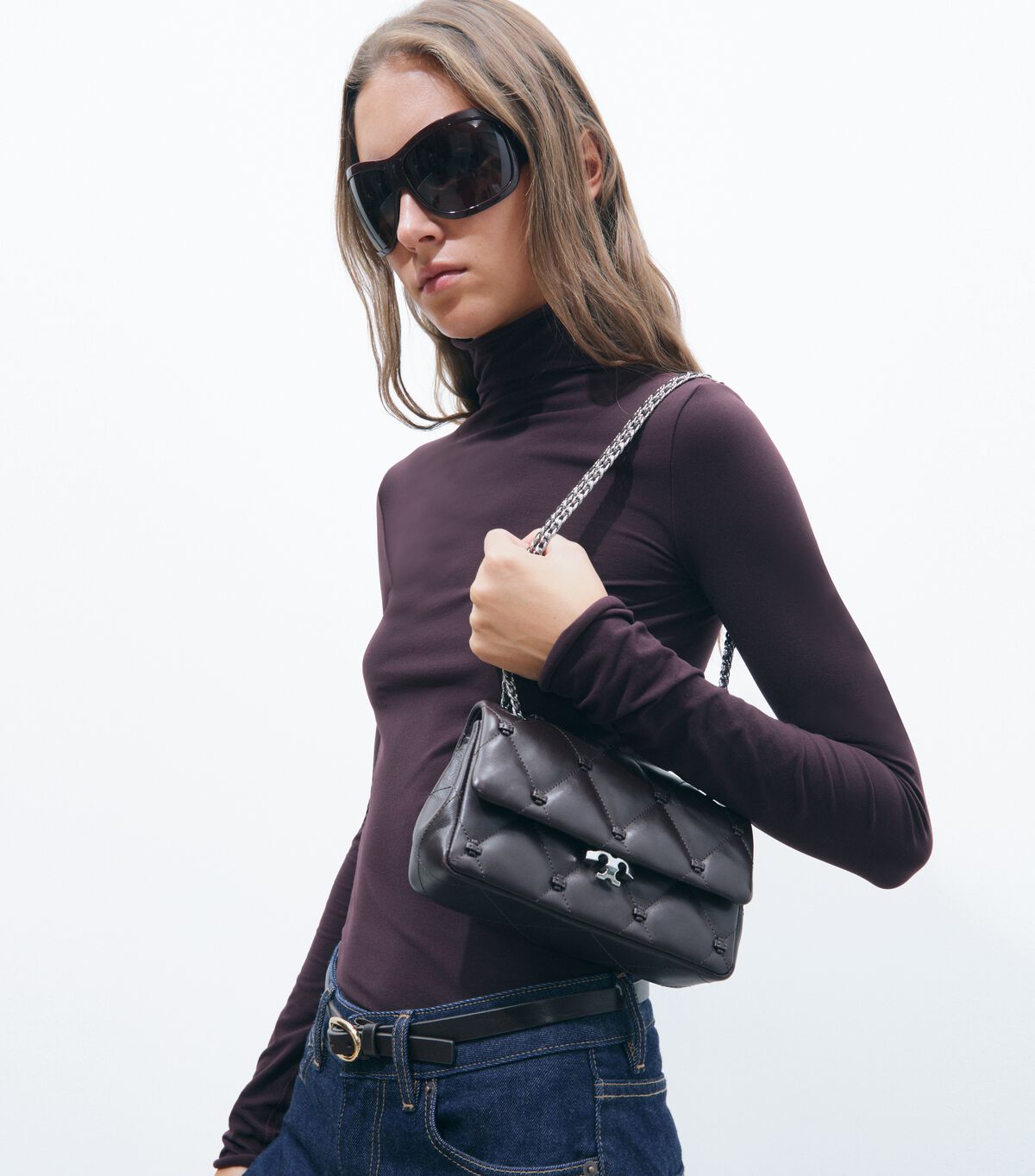 tory burch small bunny knot shoulder bag