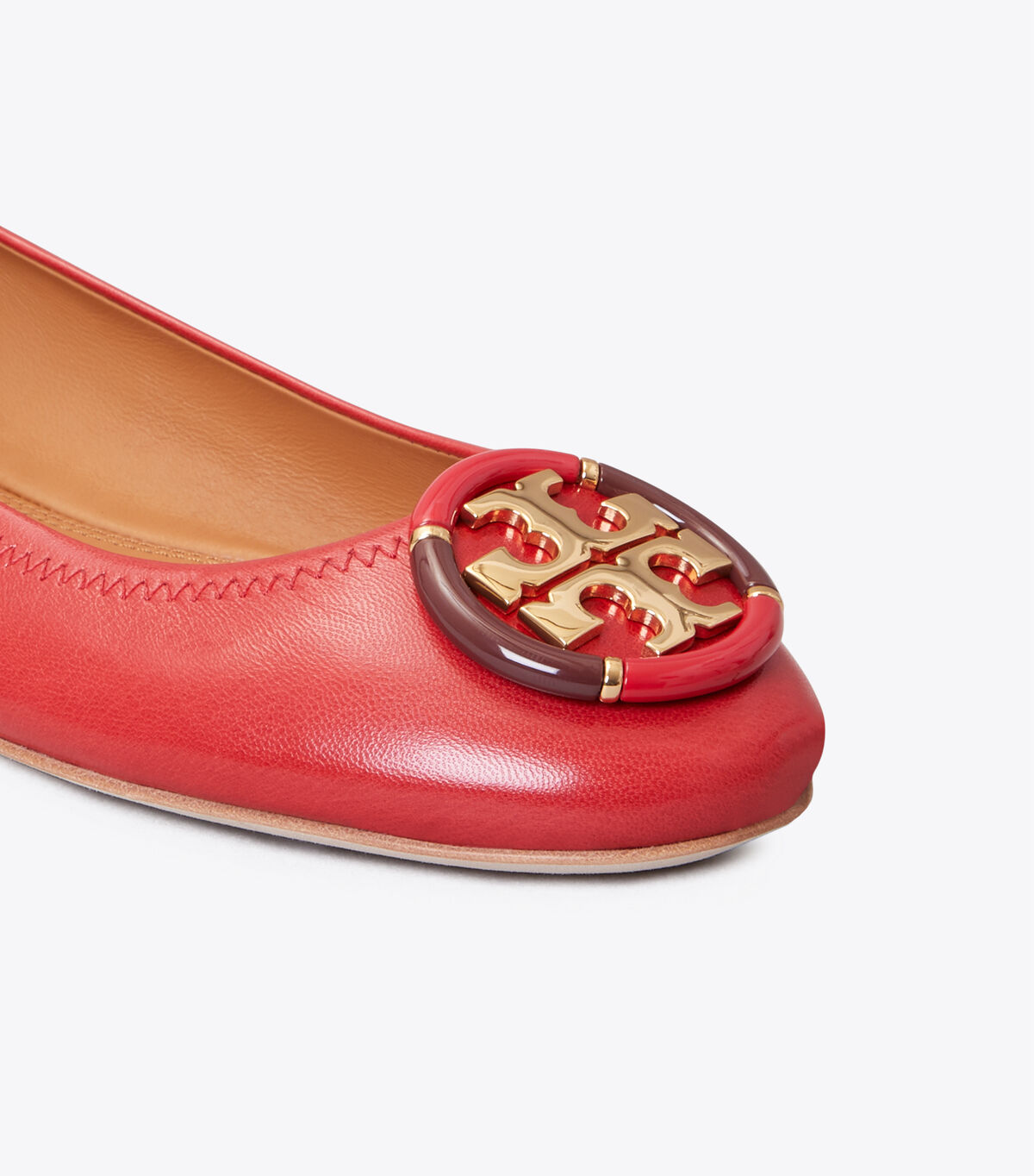 tory burch multi logo elastic ballet