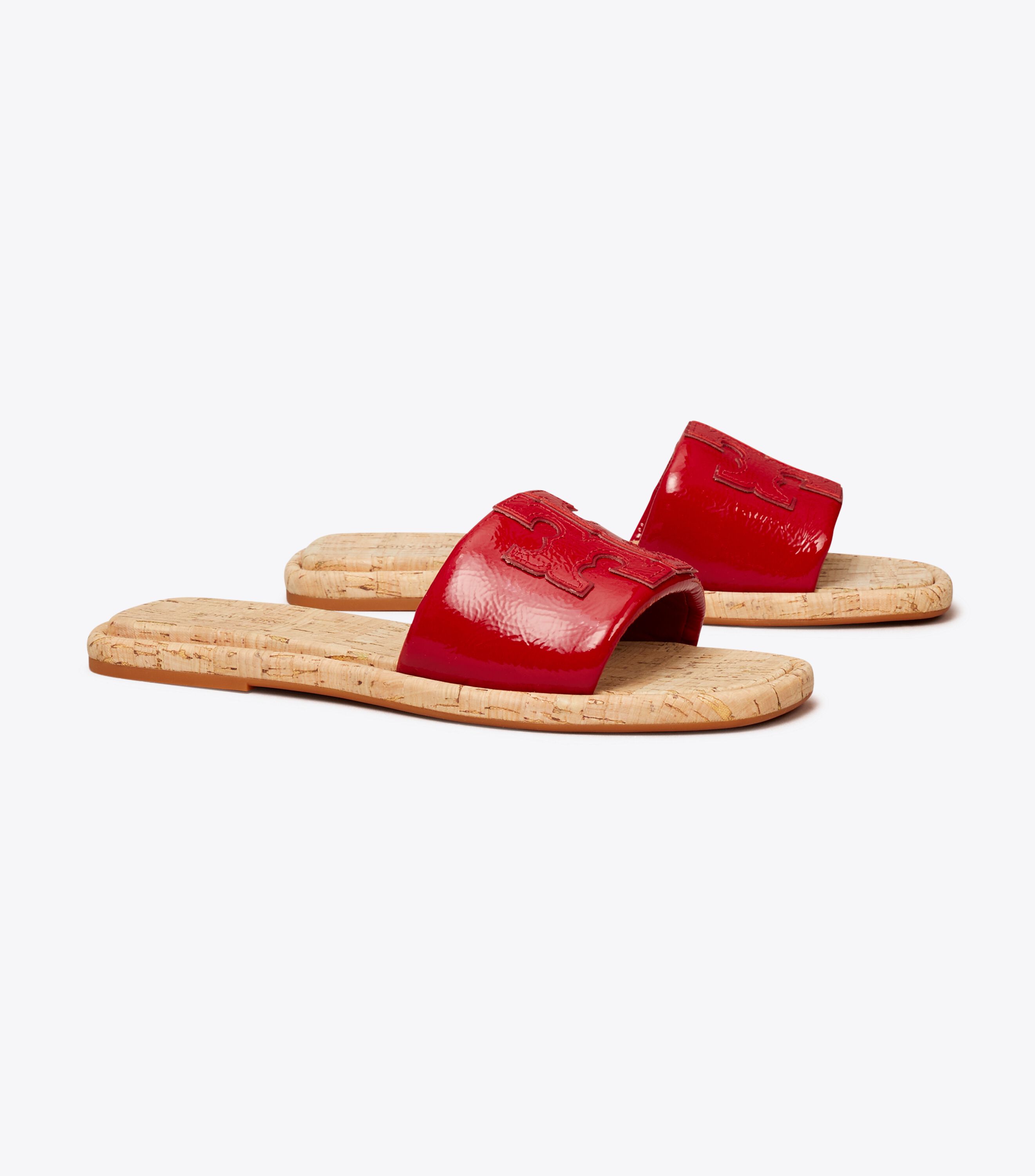 Red tory burch sandals top