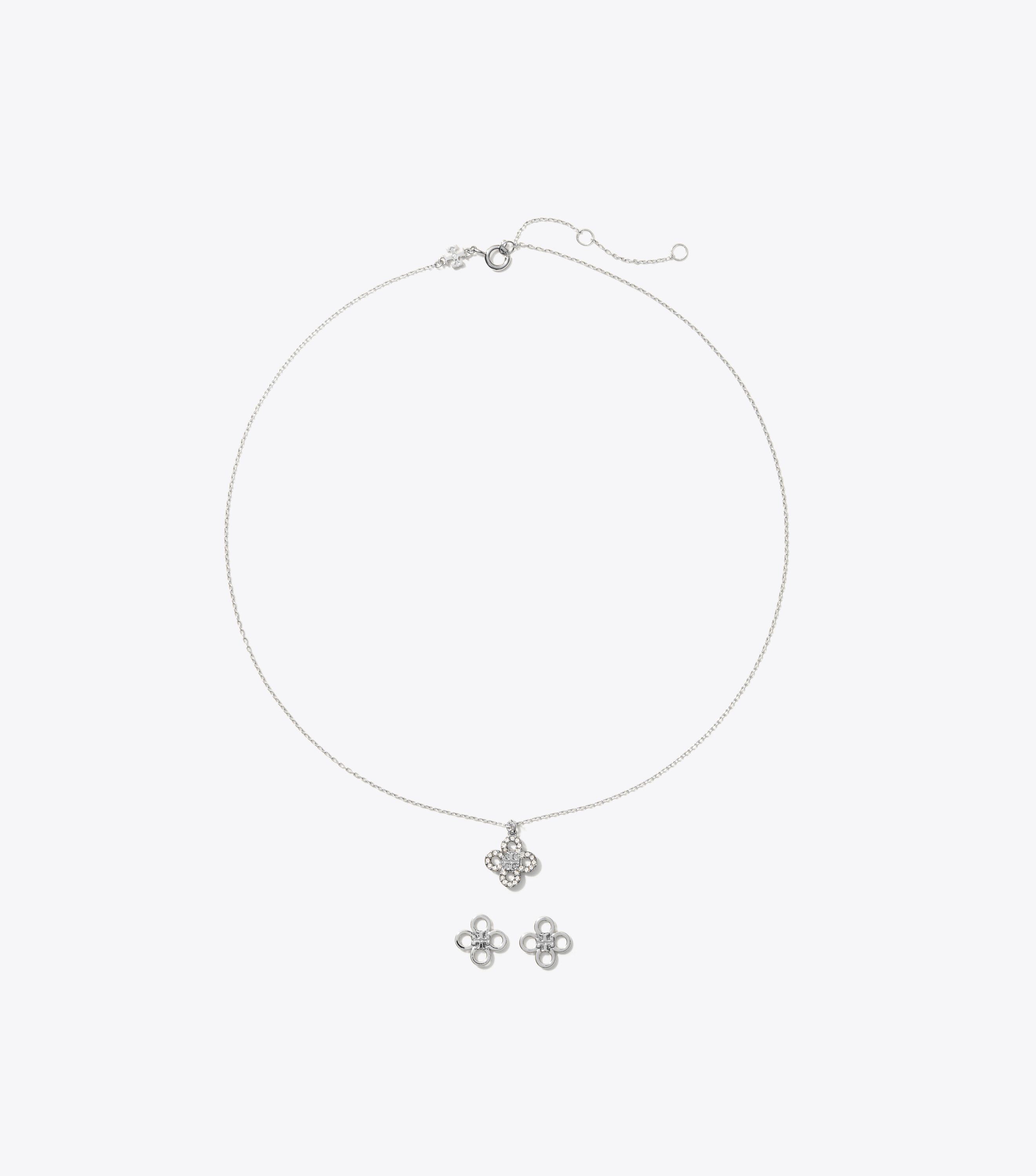 Tory burch necklace silver on sale
