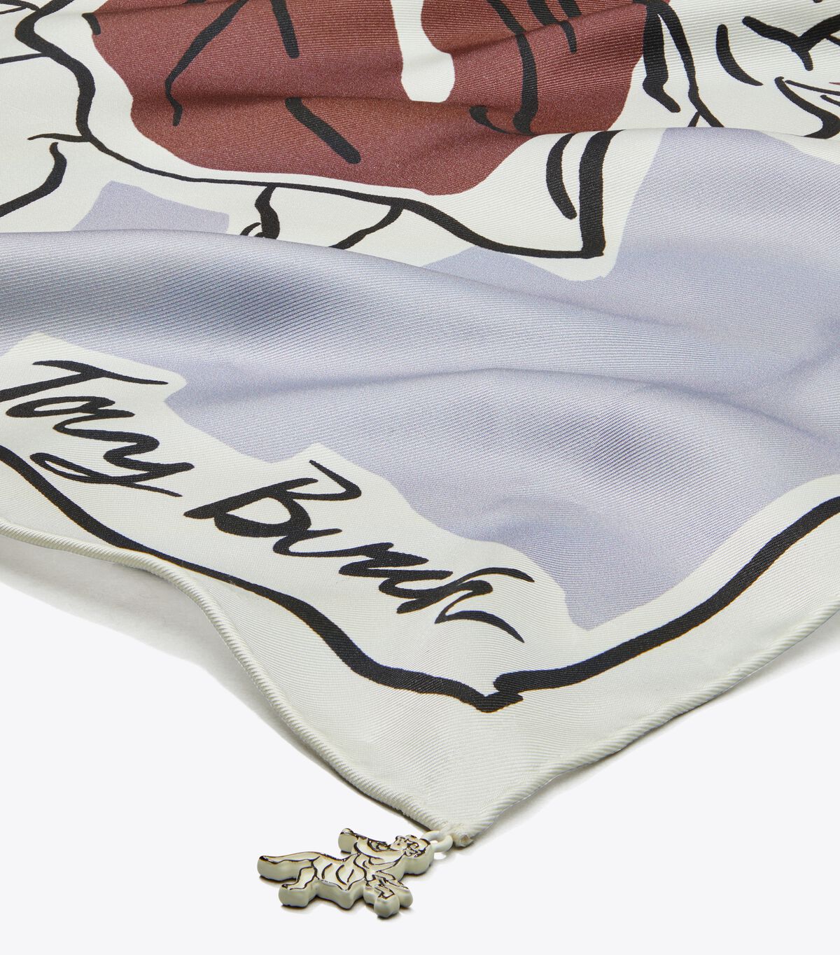 Cherubs Silk Square Scarf tory burch cherubs silk square scarf