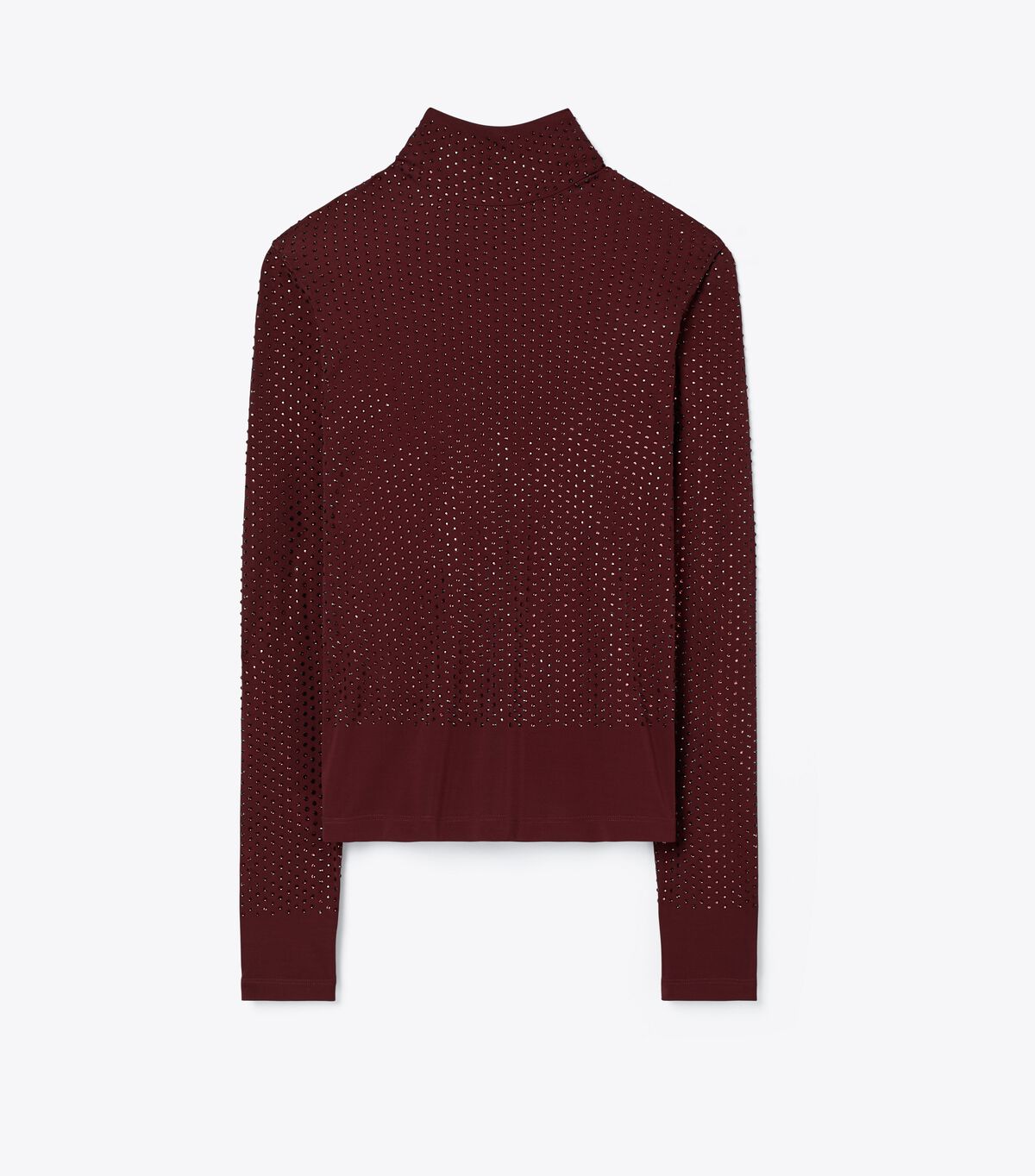 tory burch embellished viscose jersey turtleneck