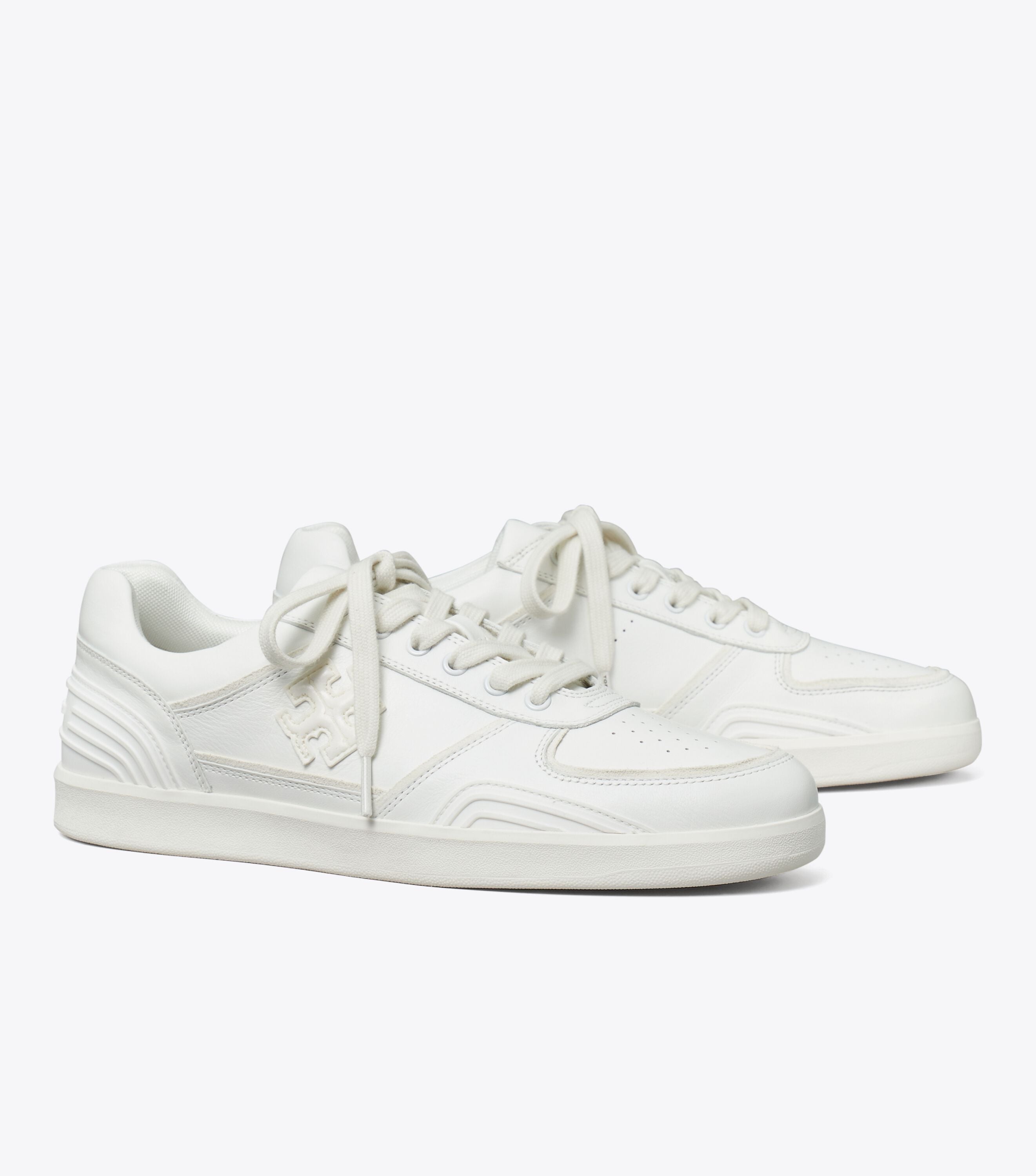 Clover Court Sneaker, Titanium White / Titanium White | Tory Burch UAE