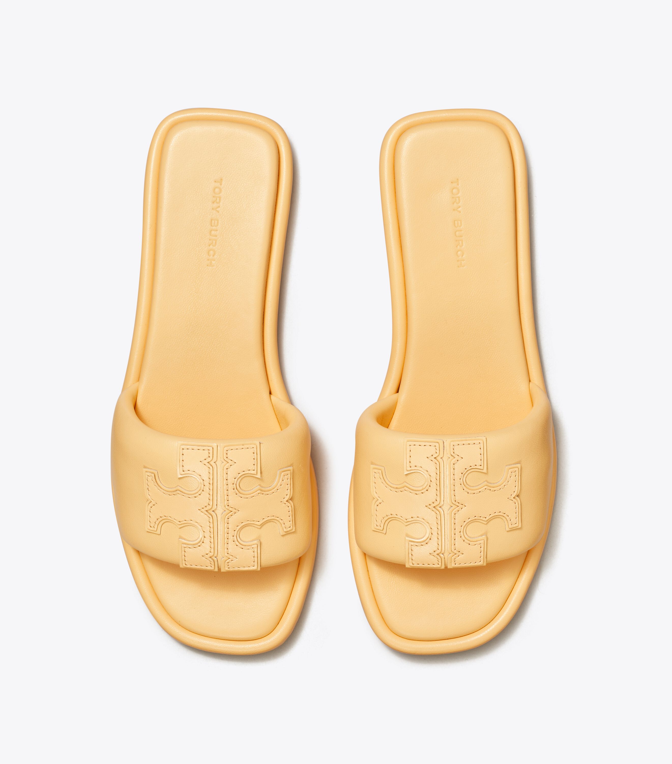 Yellow tory burch best sale slides