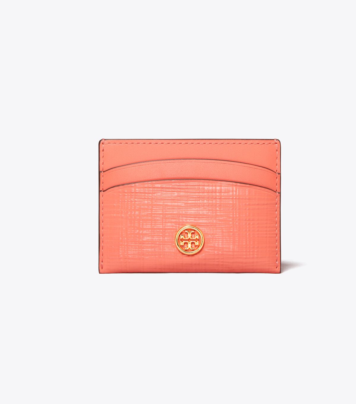 tory burch robinson crosshatched card case