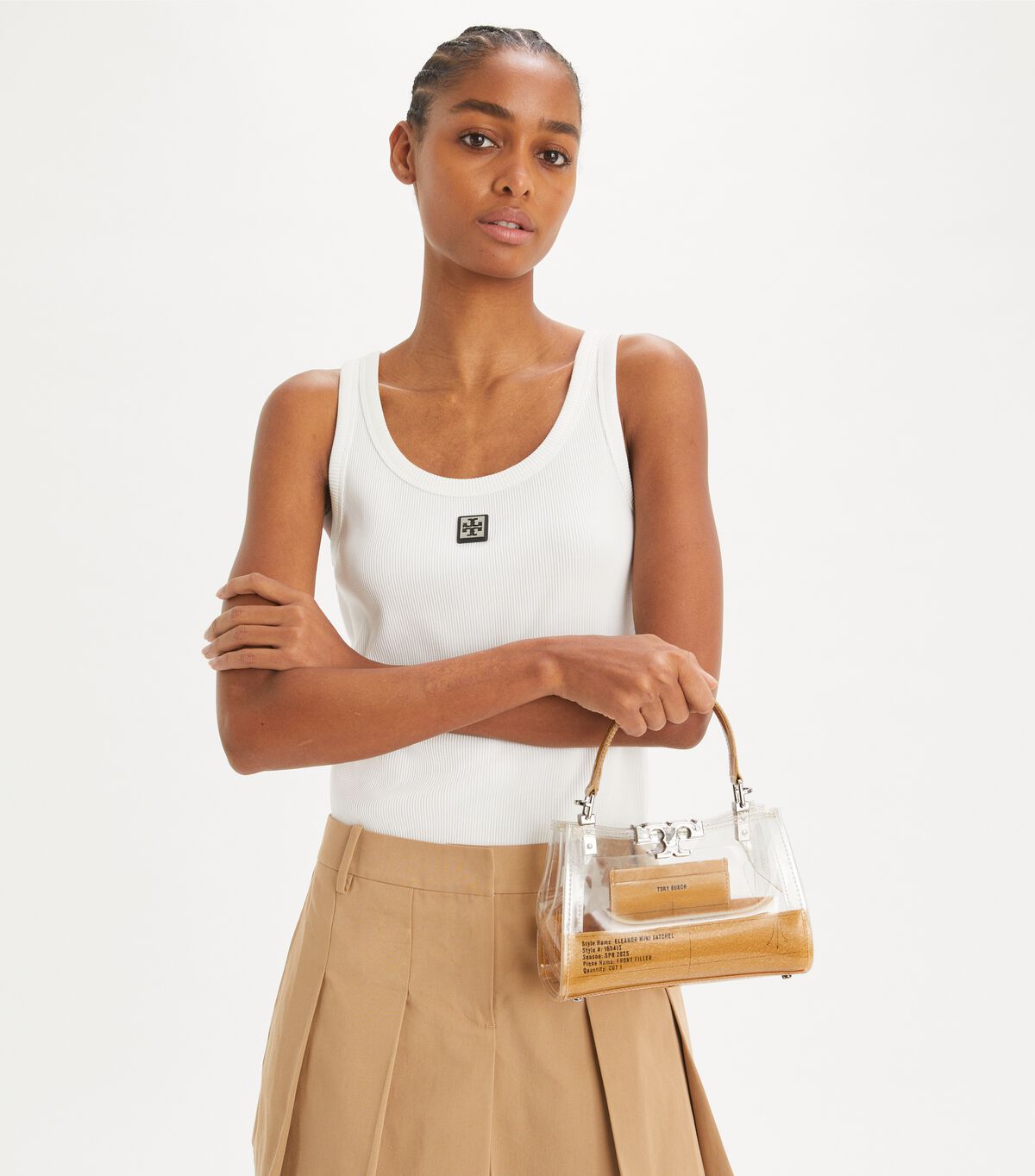 tory burch mini eleanor clear satchel