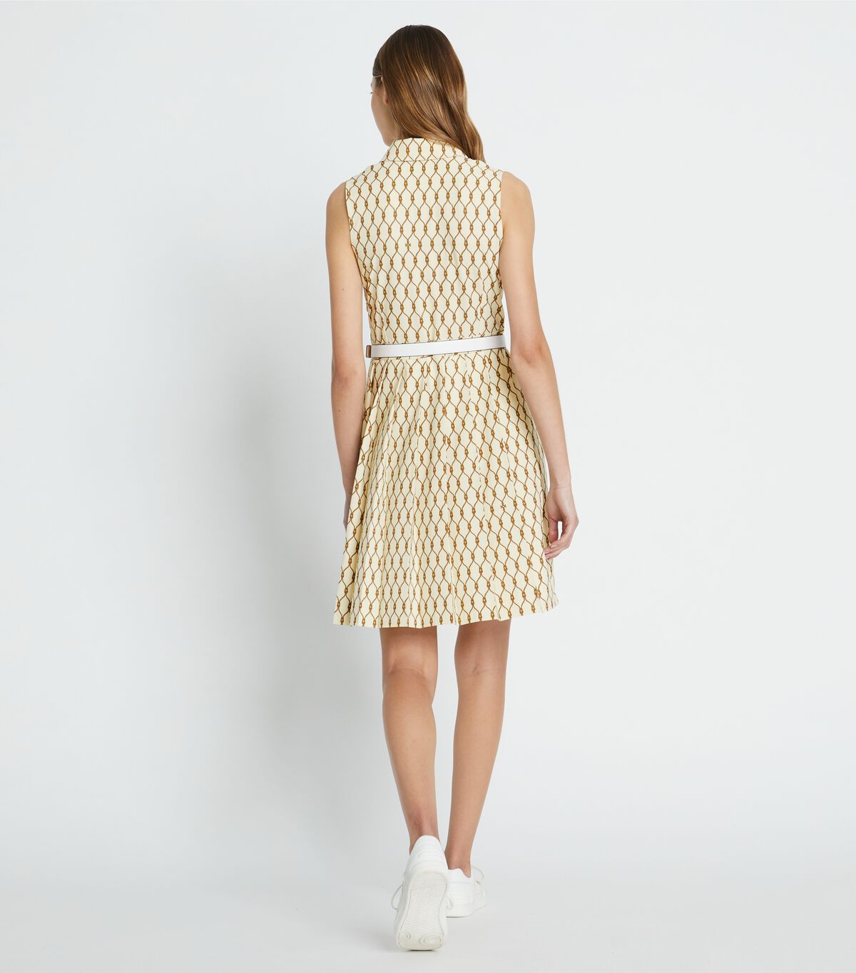 tory burch printed pleated golf dress