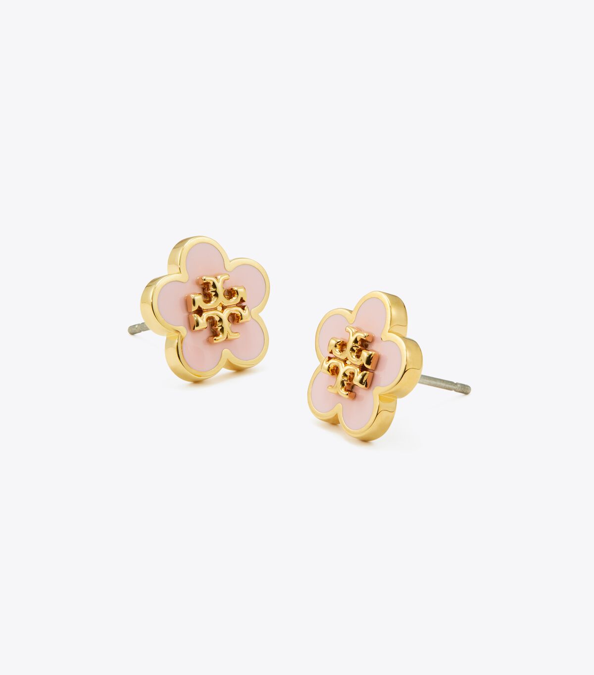 tory burch kira enamel flower stud earring