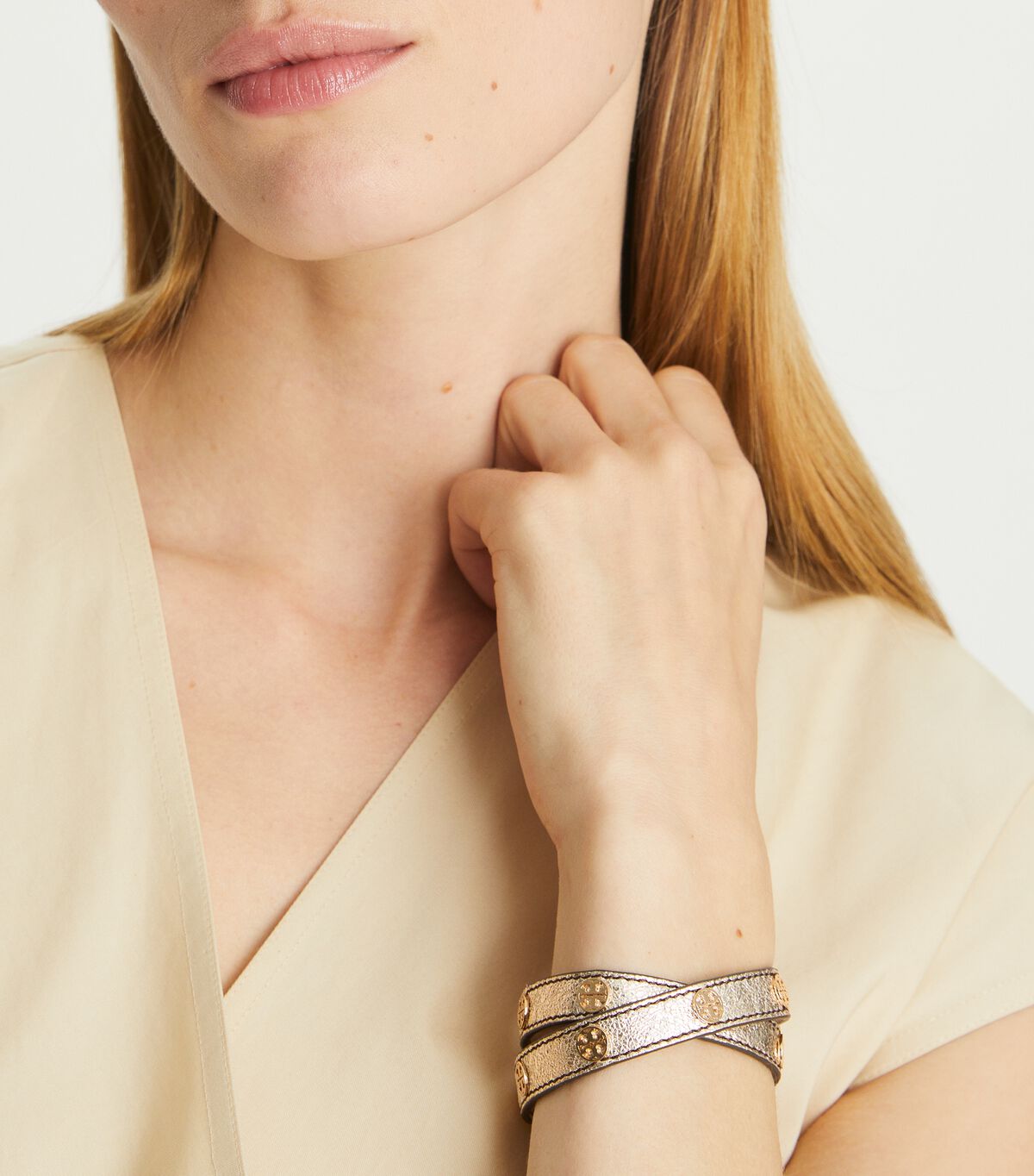 tory burch miller double wrap bracelet