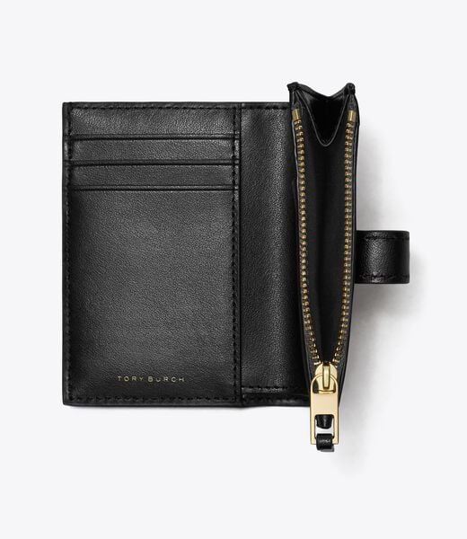tory burch t monogram leather bi fold wallet