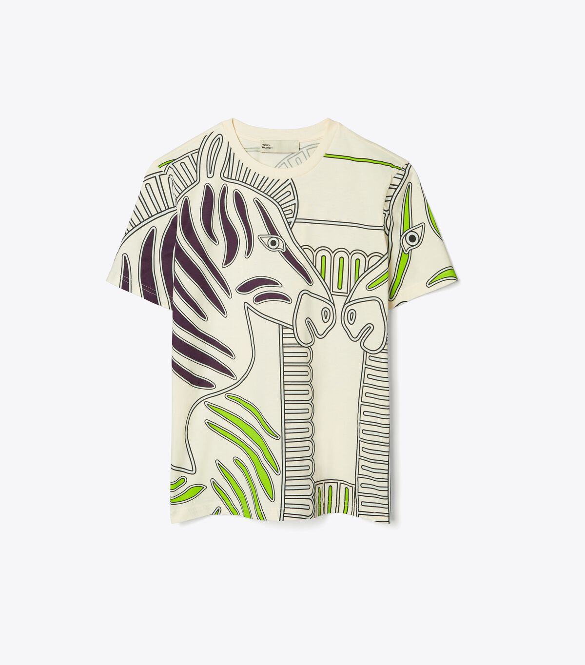 tory burch printed jersey t shirt