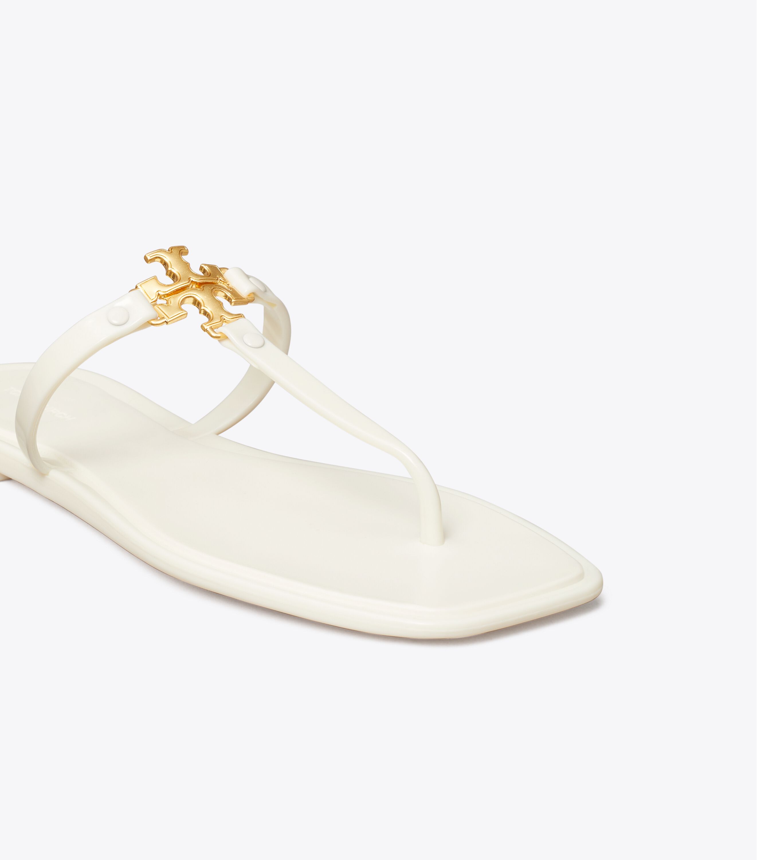 Tory burch white jelly sandals on sale