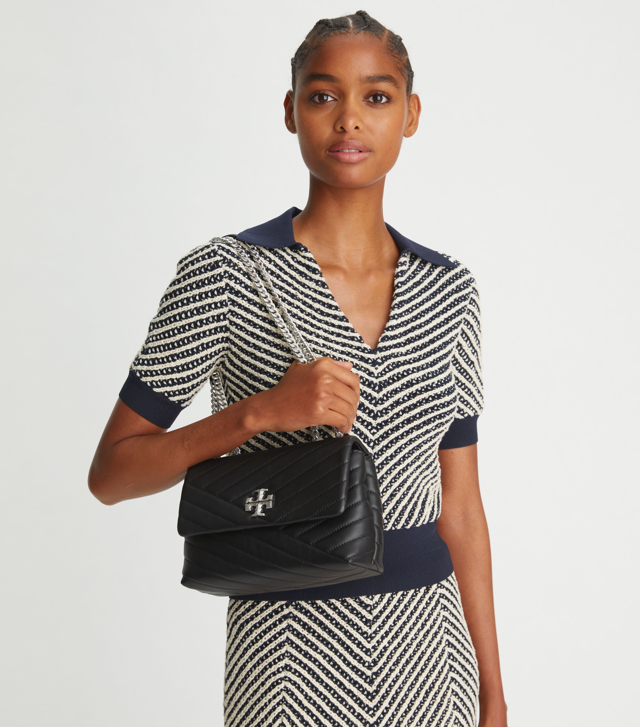 Tory Burch Small Kira Chevron Convertible Shoulder Bag Tory Burch UAE