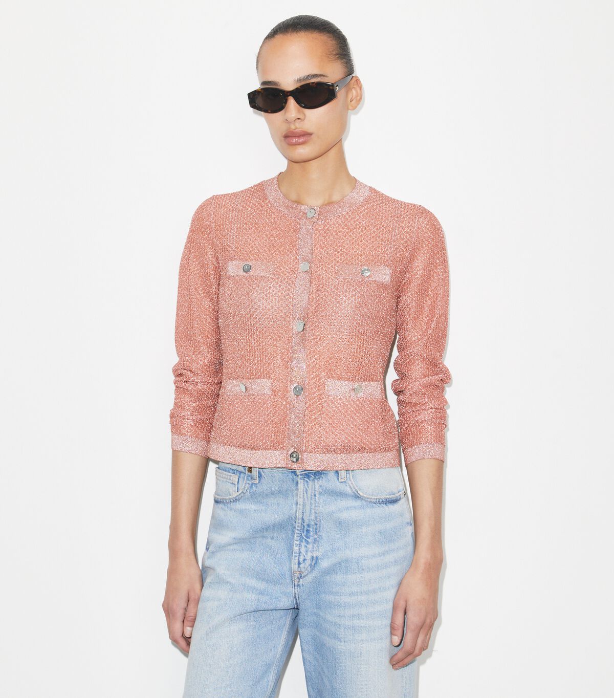 tory burch kendra mesh cardigan