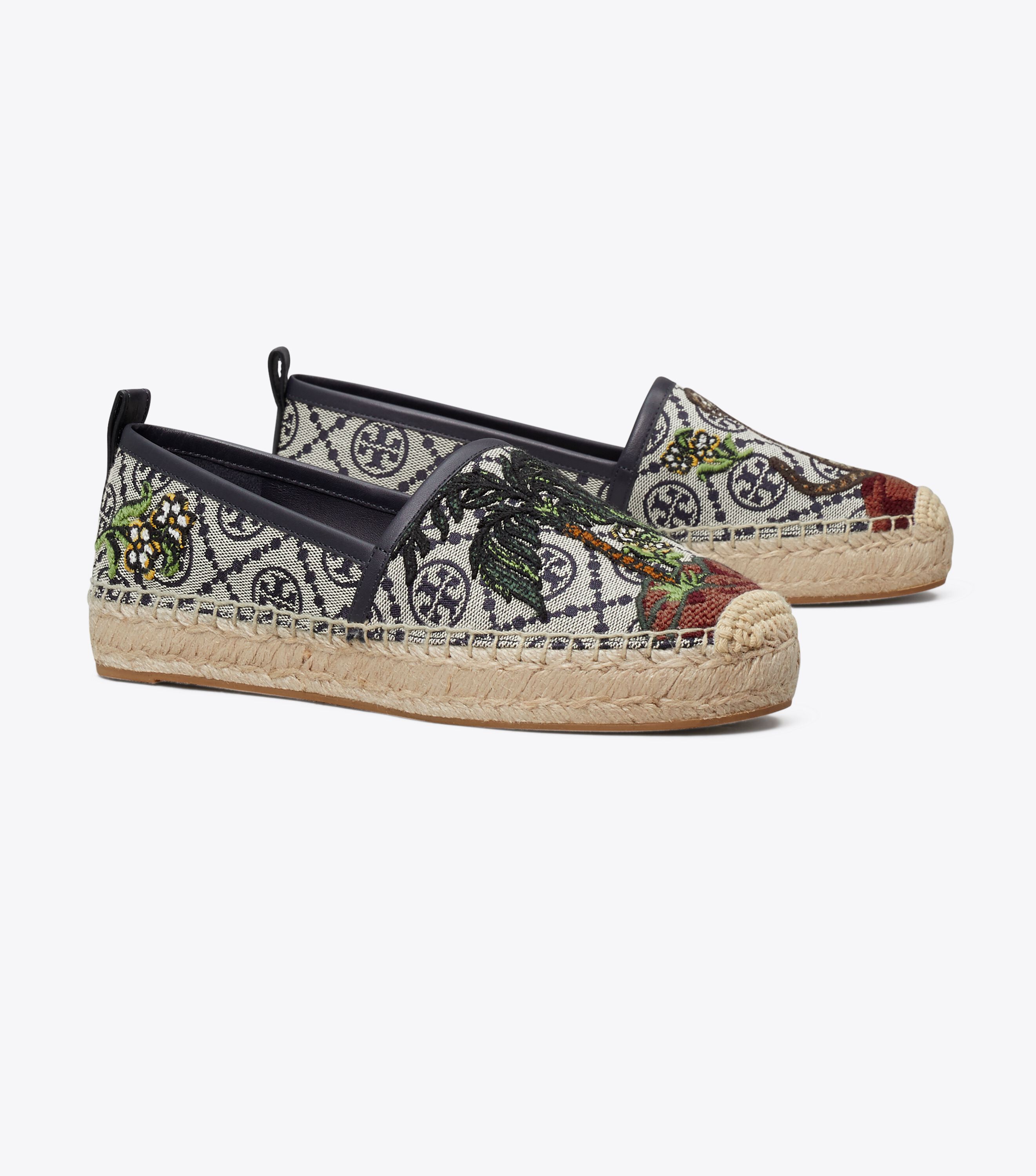 Tory burch discount floral espadrilles