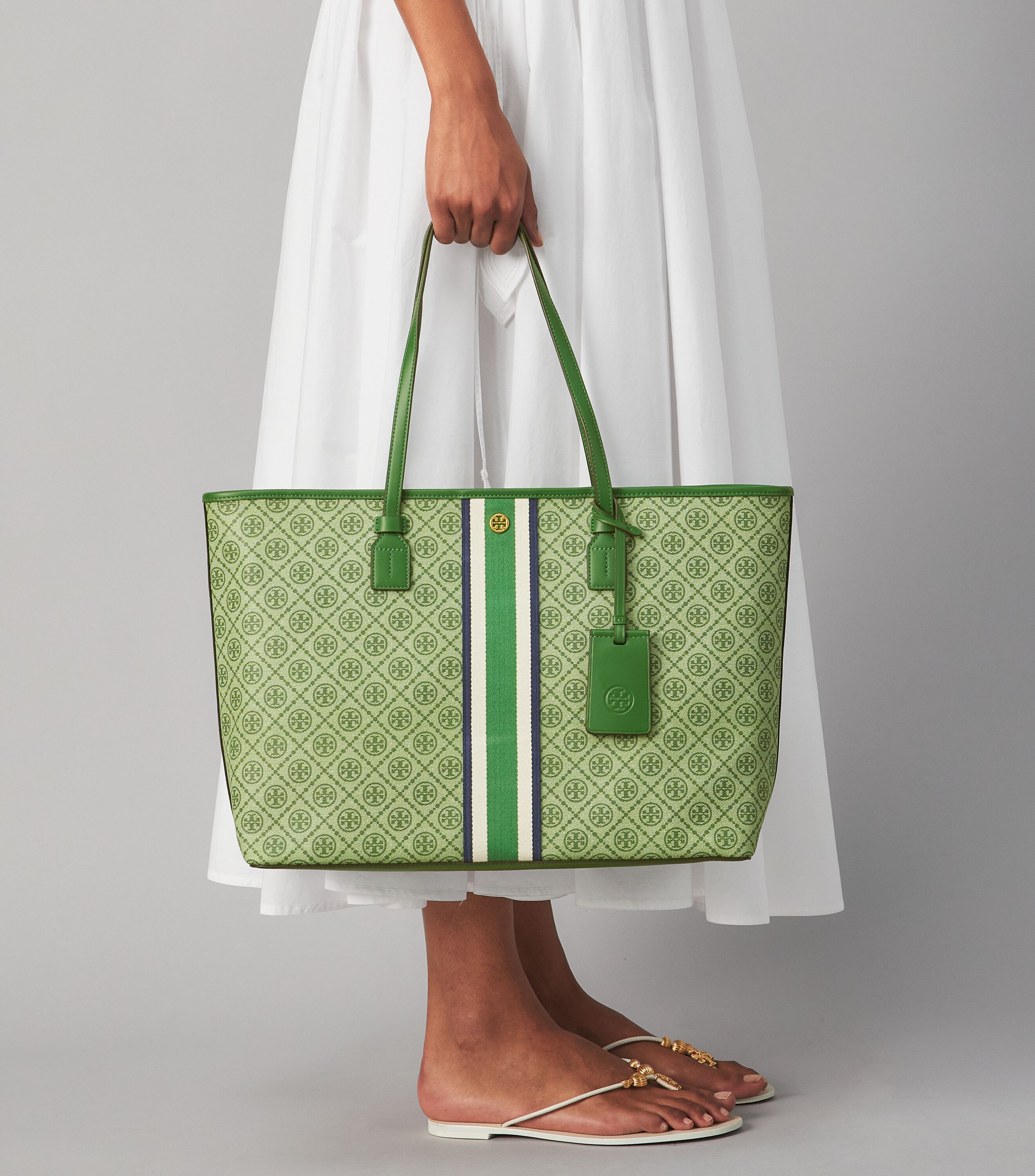Tory burch coated canvas tote cheap