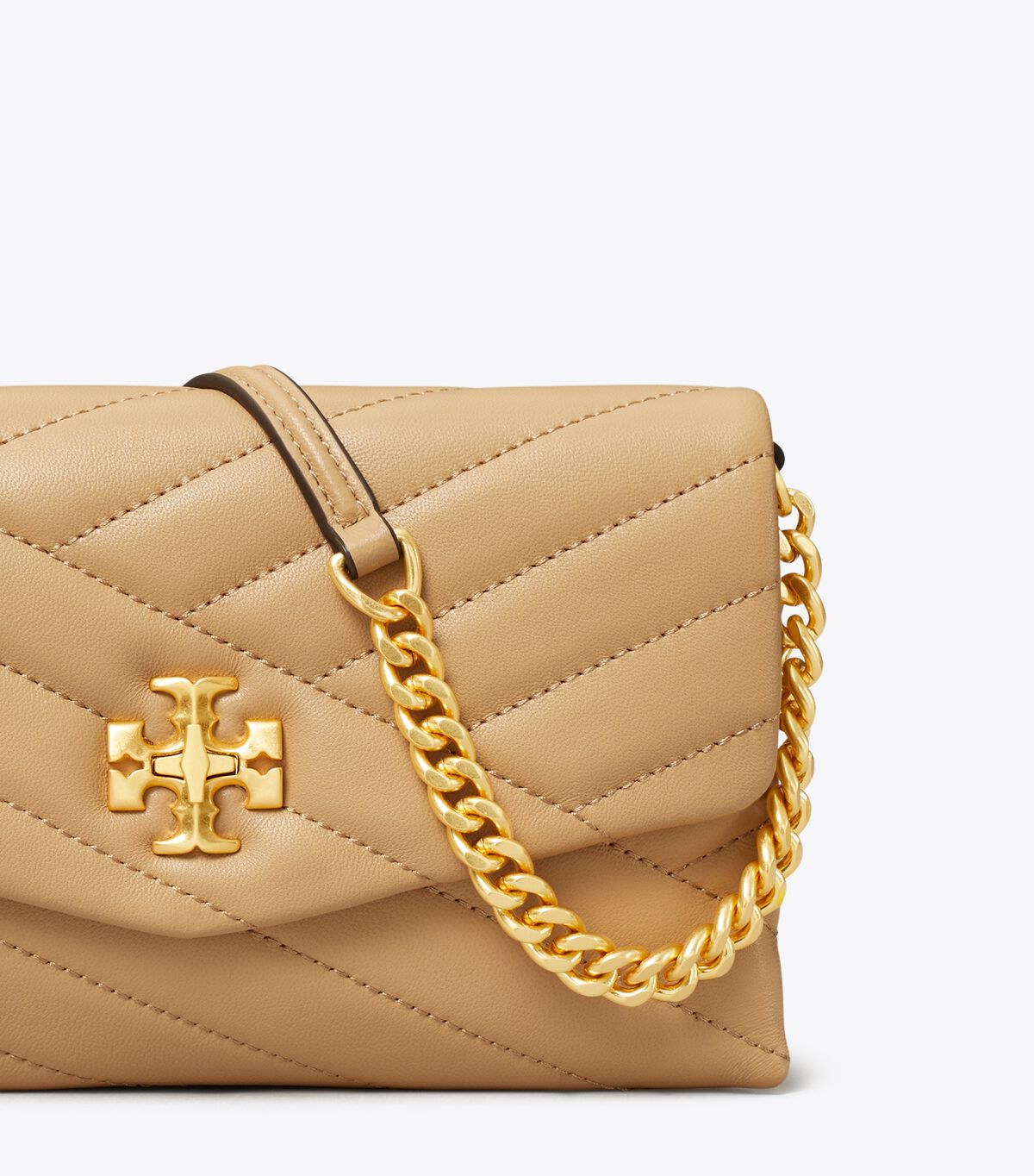 tory burch kira chevron chain wallet