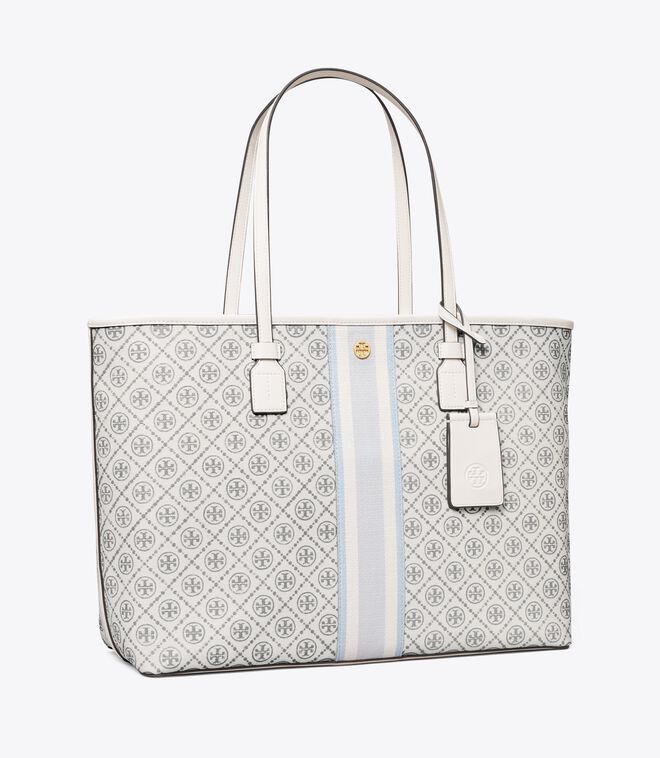 t monogram coated canvas small tote
