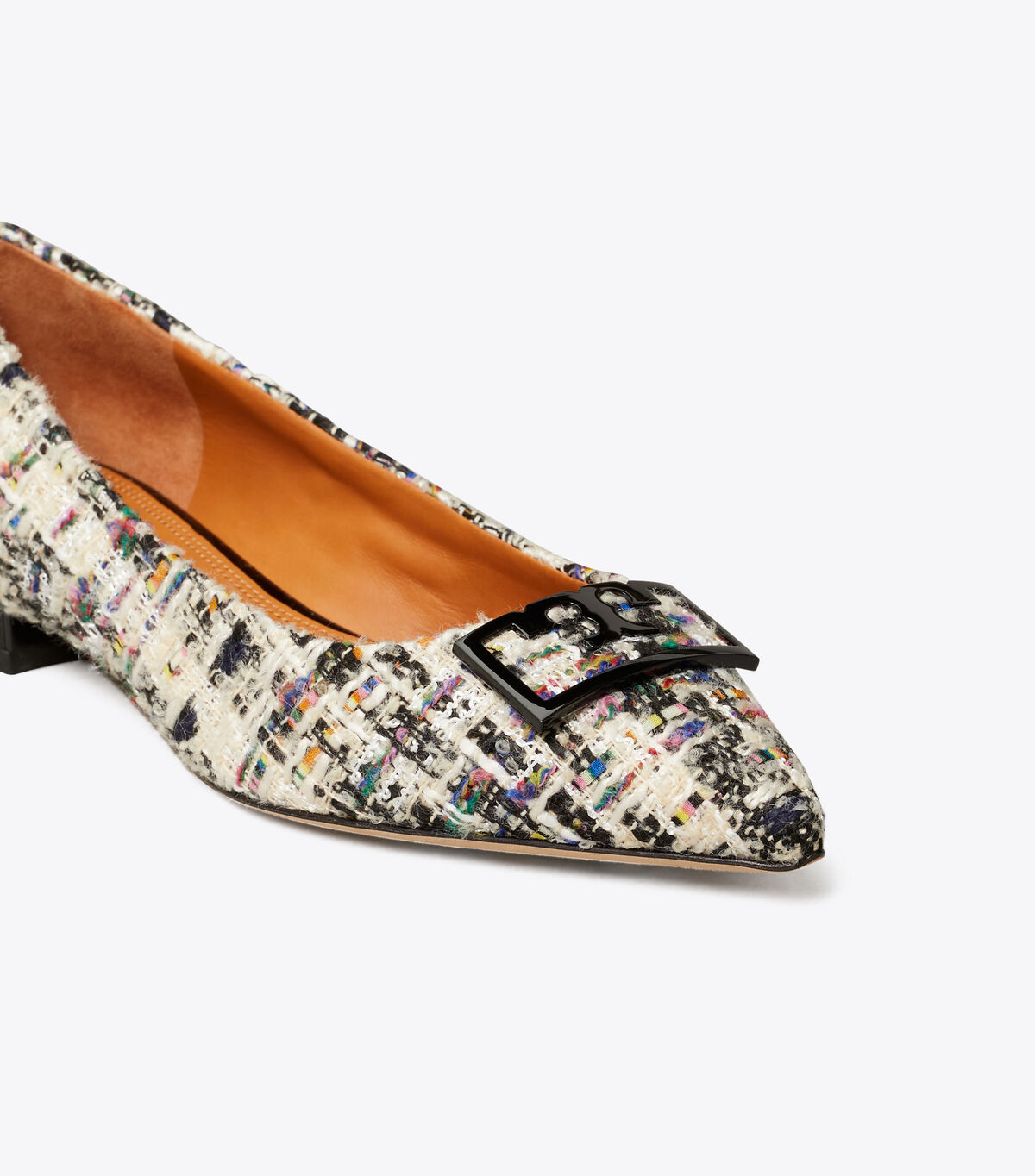 tory burch gigi tweed pointed toe flat