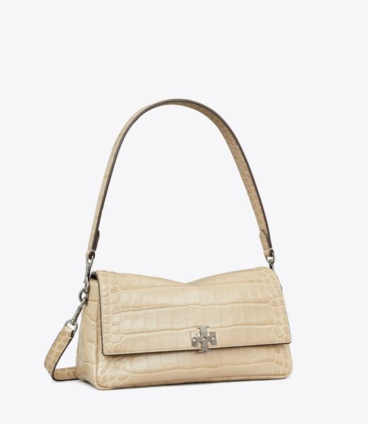 tory burch small charlie croc embossed shoulder bag
