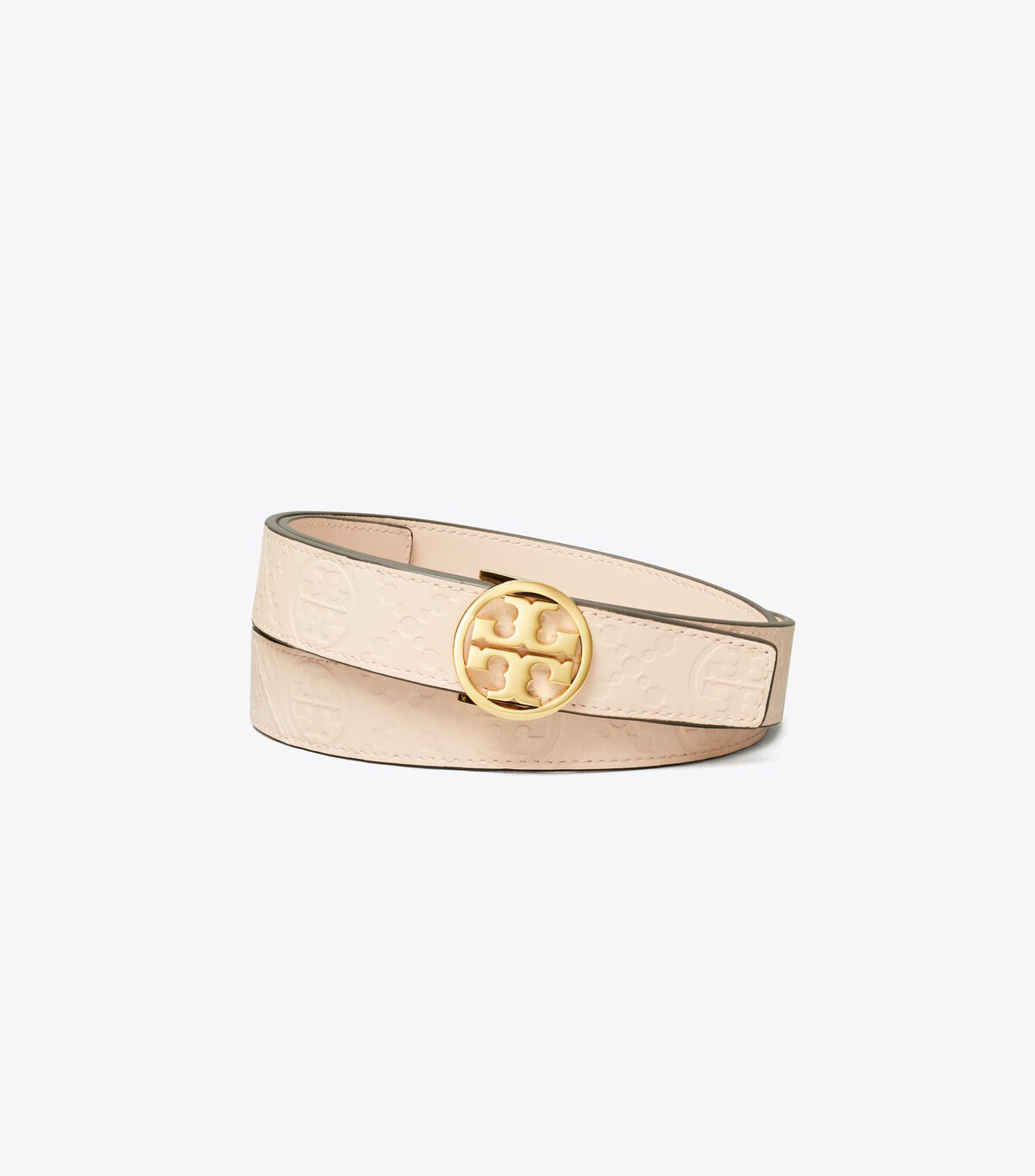 tory burch miller t monogram leather belt