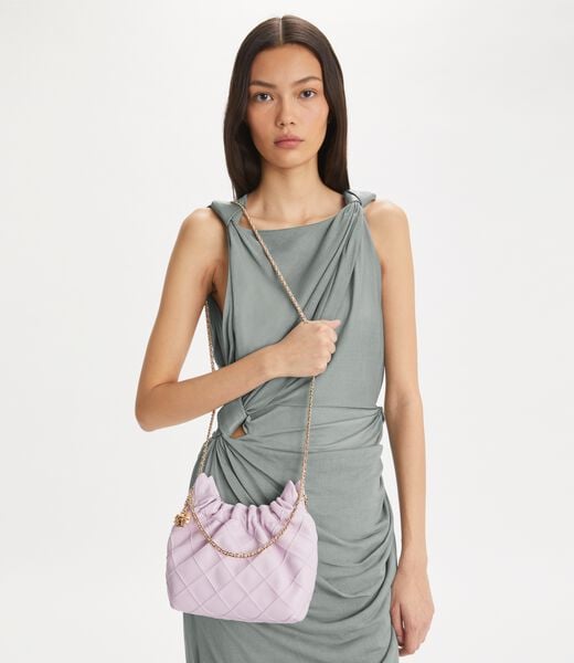 tory burch mini fleming soft hobo bag