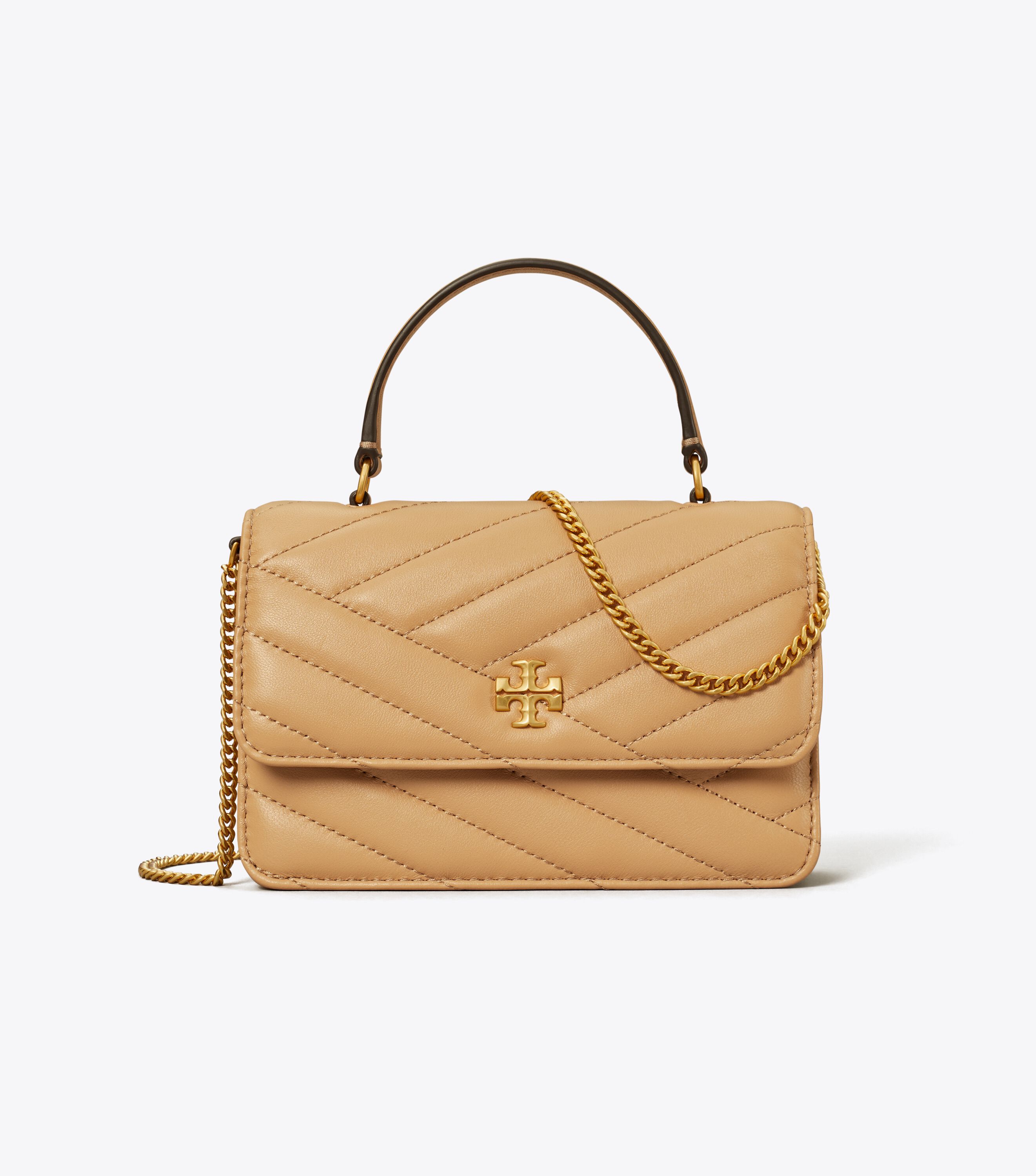 Tory Burch Mini Kira Chevron Top Handle Chain Wallet Tory Burch UAE