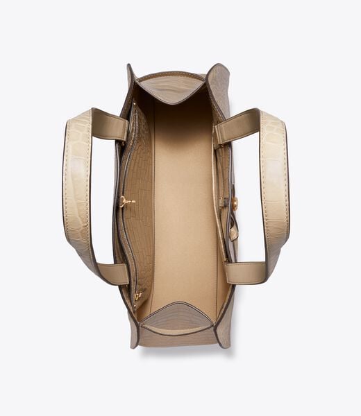 tory burch romy croc embossed bauletto