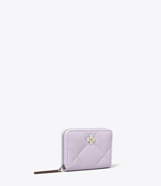 tory burch small kira diamond quilt clover wallet