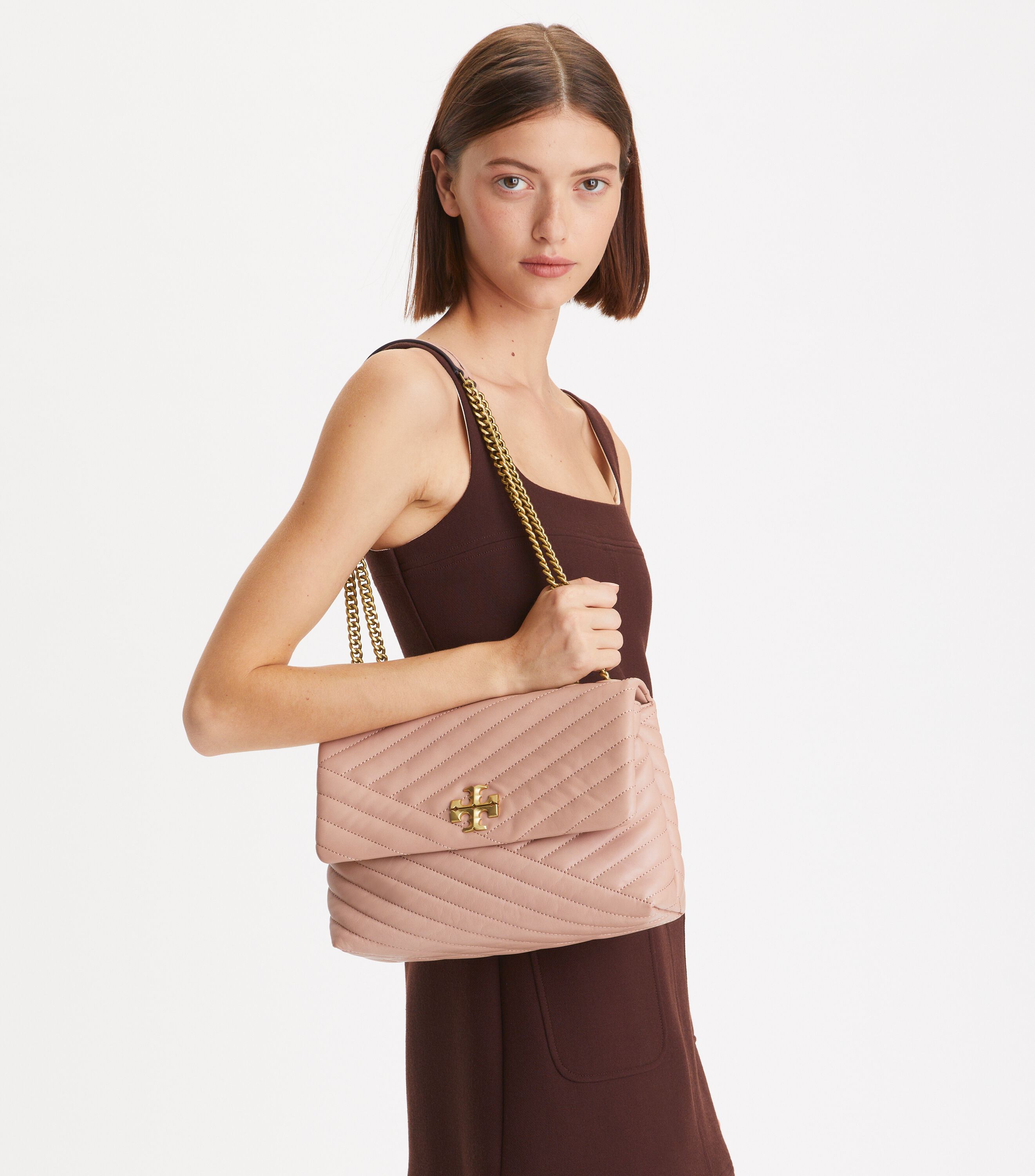 Kira Chevron Convertible Shoulder Bag The Archive Tory Burch